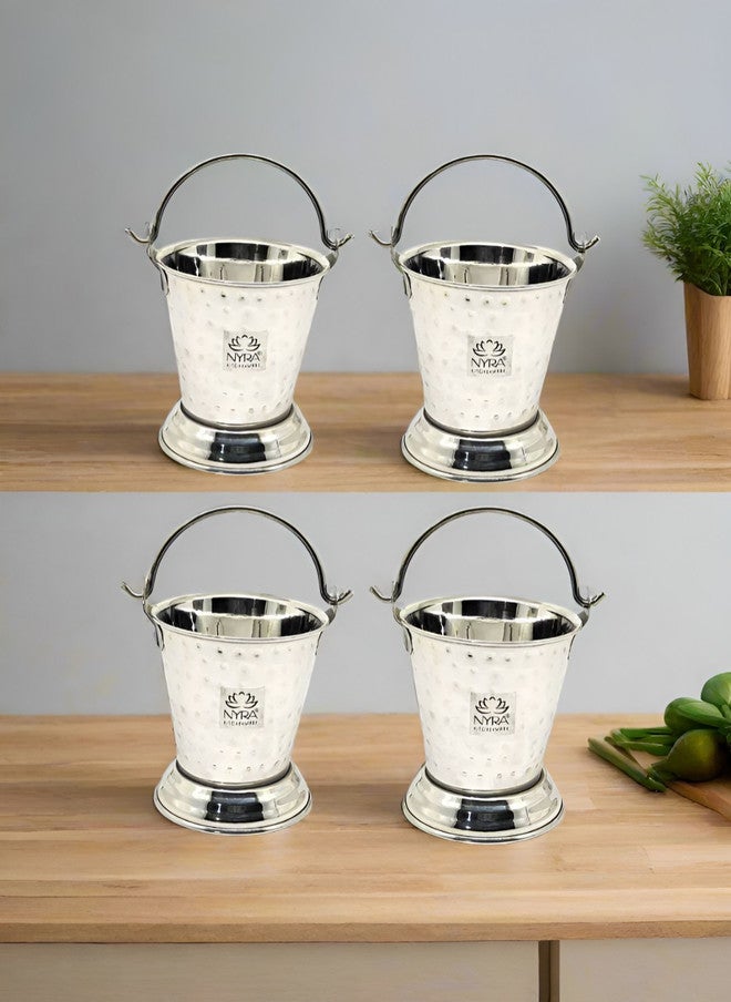 Nyra Kitchenware طقم بالتي مصغرة من نيرا 4 قطع من الفولاذ المقاوم للصدأ بتصميم مطروق - Image 1